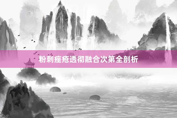 粉刺痤疮透彻融合次第全剖析